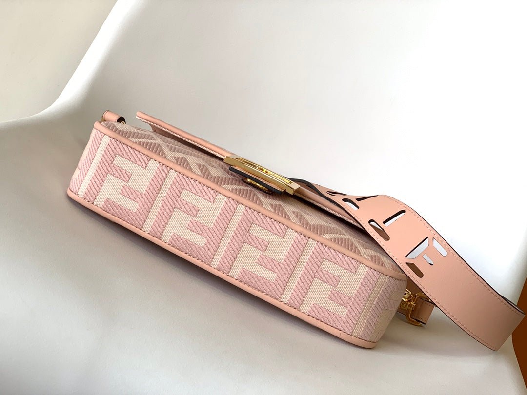 Fendi Baguette 27 Pink Embroidery - Image 9