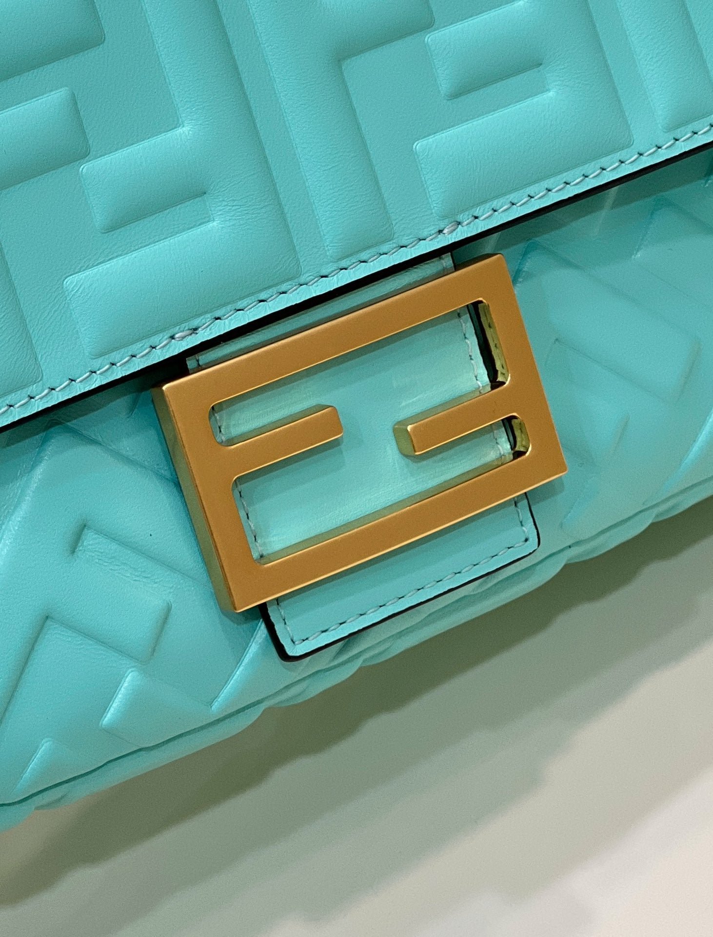 Alternative view of Fendi Baguette 27 Tiffany Blue Lambskin Bag