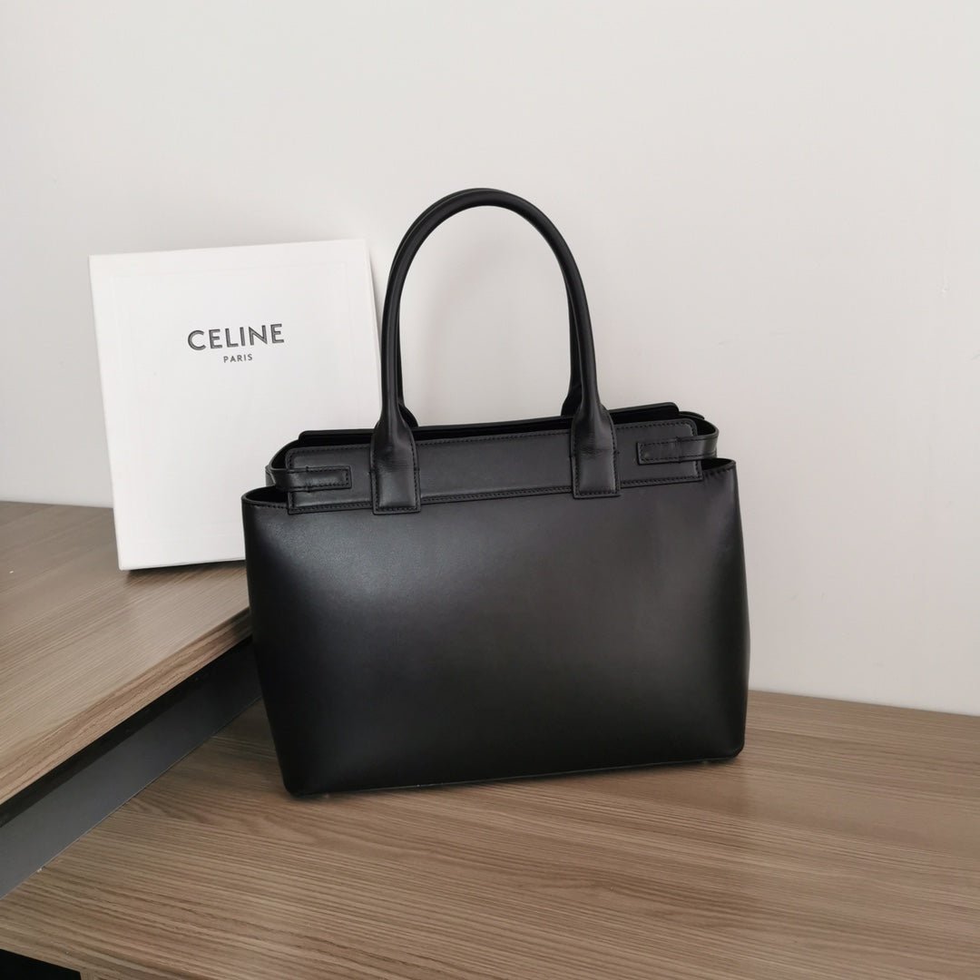 Celine Conti 36 Black Calfskin Tote - Image 2