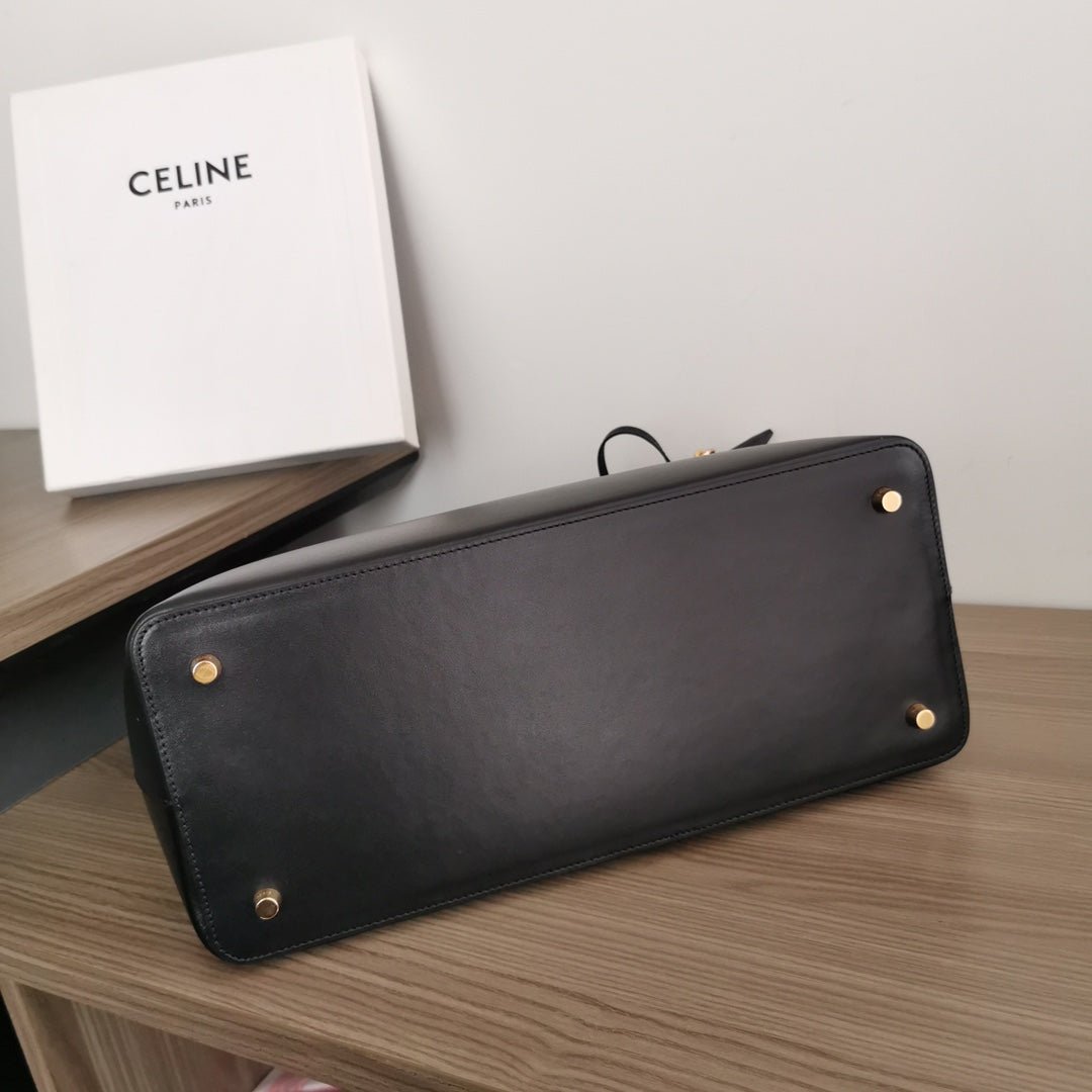 Celine Conti 36 Black Calfskin Tote - Image 8