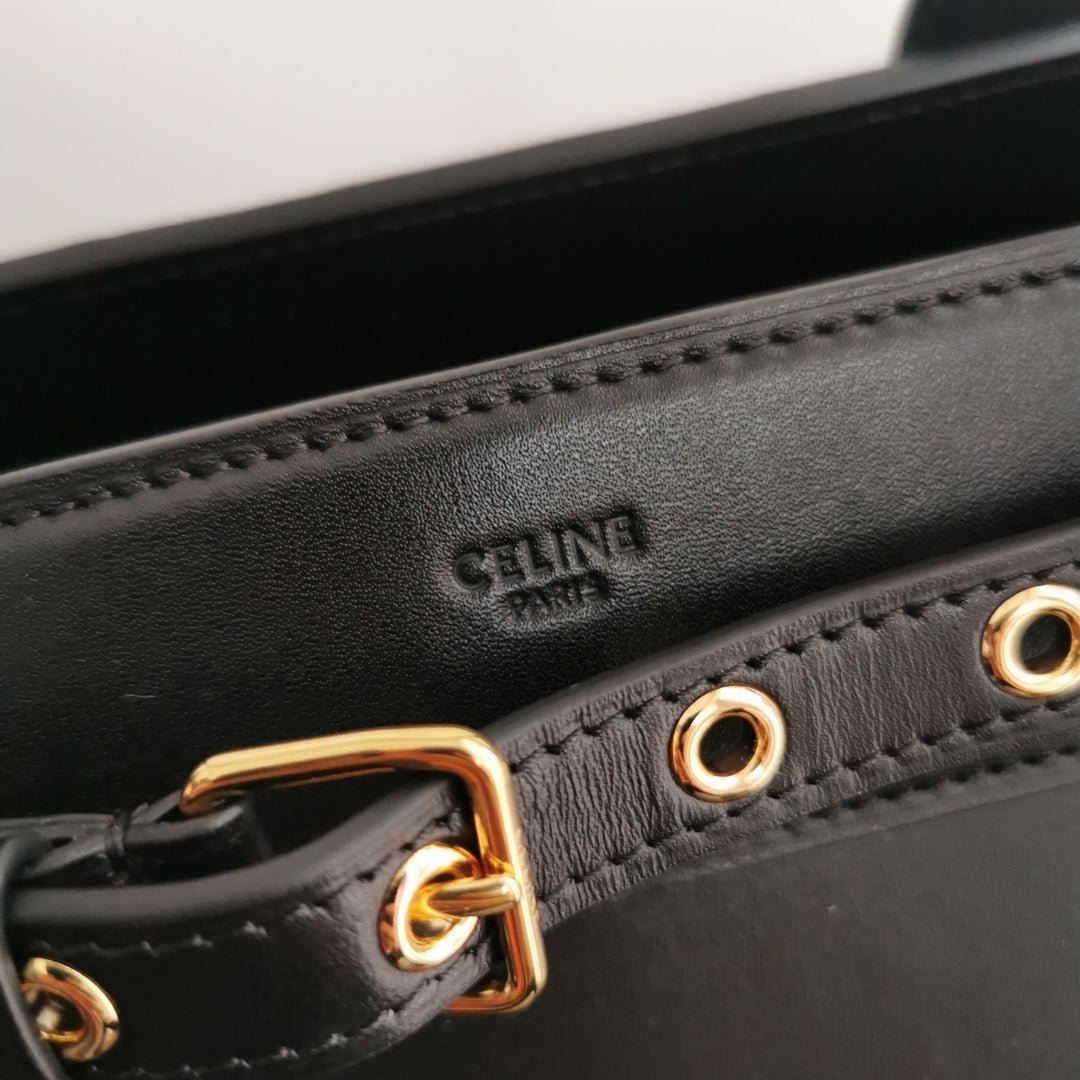 Celine Conti 36 Black Calfskin Tote - Image 7
