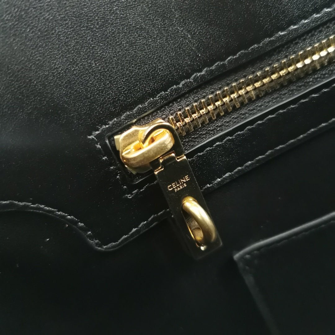Celine Conti 36 Black Calfskin Tote - Image 5