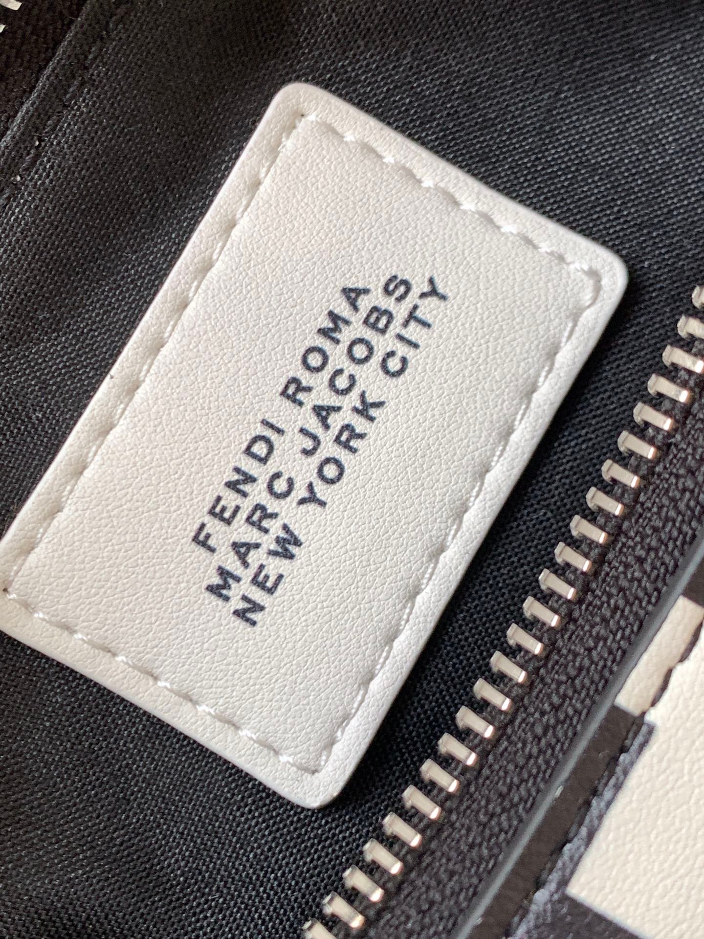 Fendigraphy Small 29 White Mix Black Calfskin Silver - Image 6