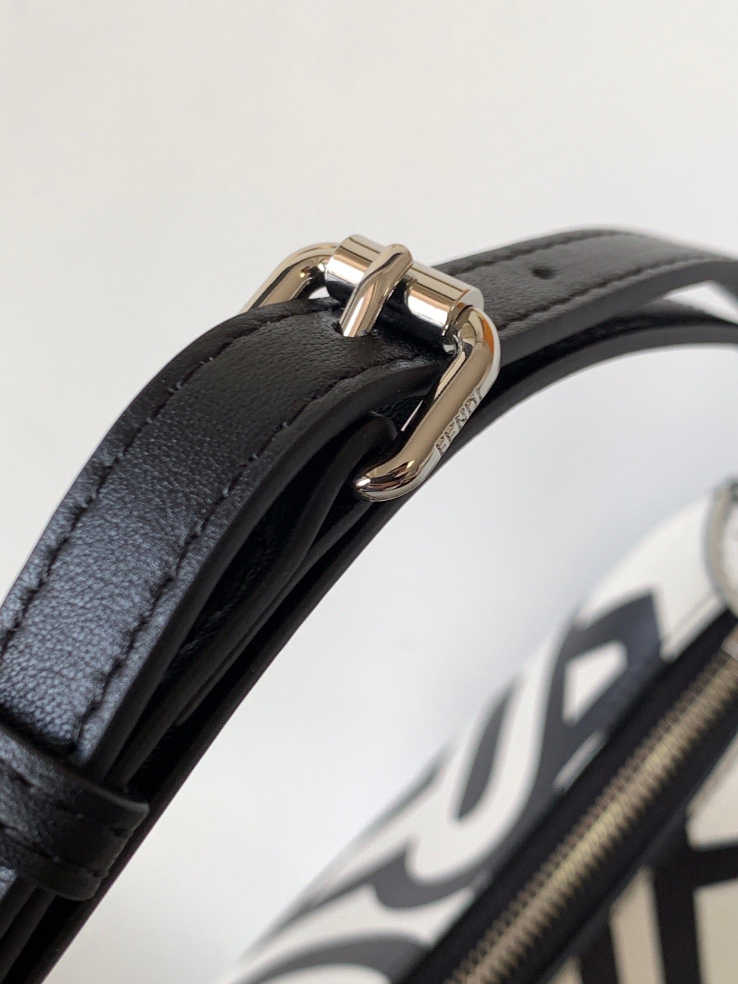 Fendigraphy Small 29 White Mix Black Calfskin Silver - Image 5