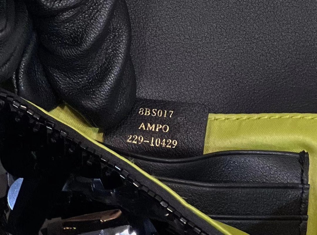 Fendi Baguette Mini 19 Black Sequins Gold Hardware - Image 8
