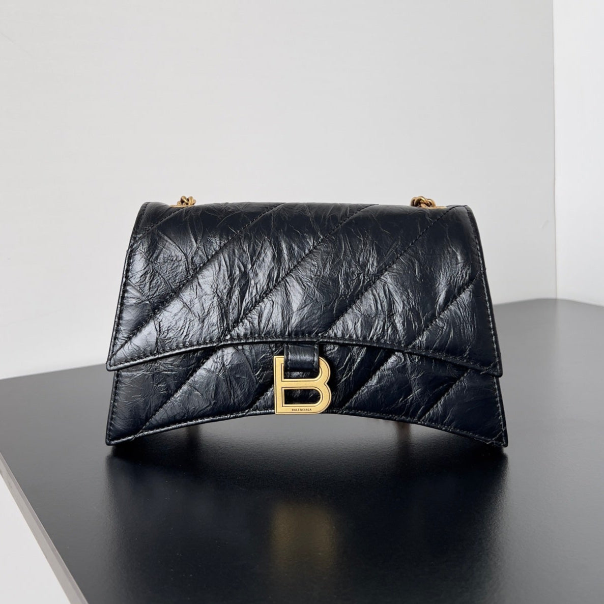 Balenciaga Crush Quilted Calfskin Chained 22cm