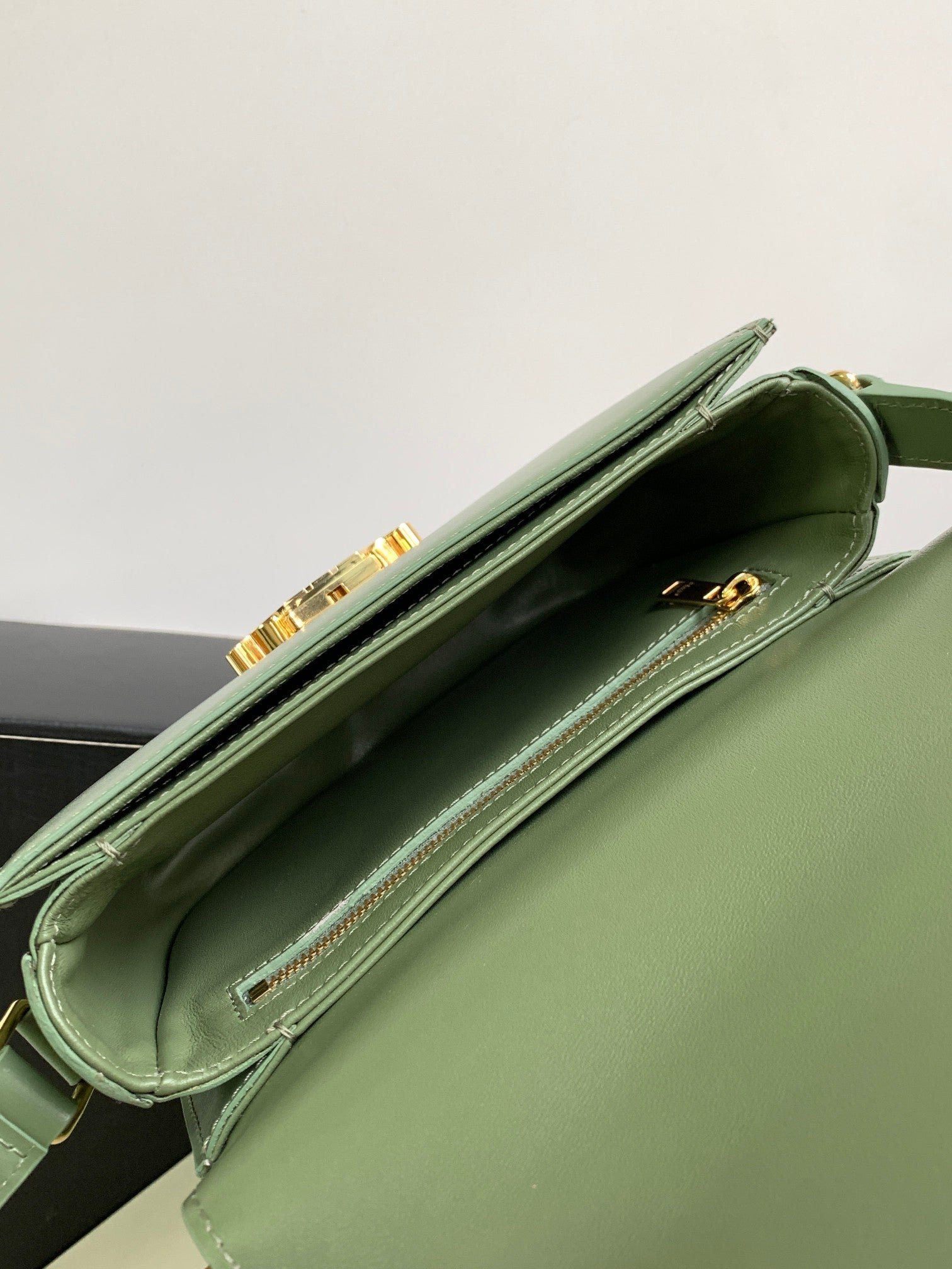 Celine Besace Green Mini Saddle Bag - Image 8