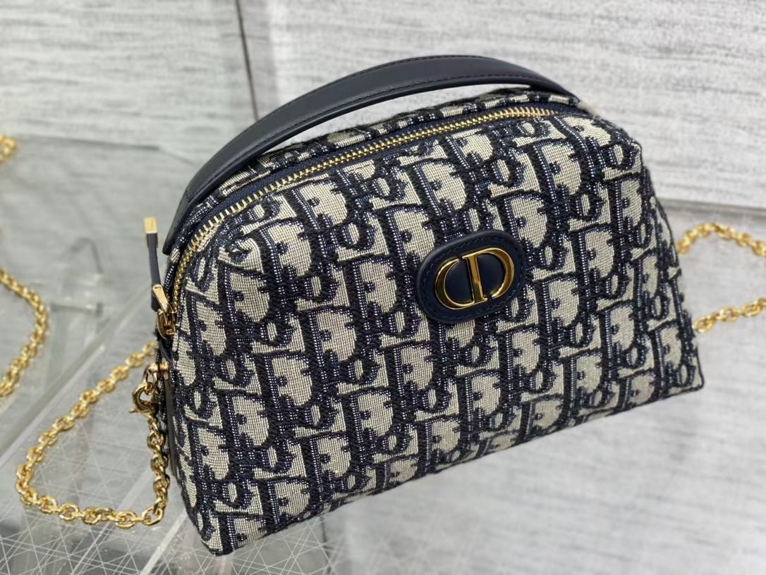 Alternative view of Dior Montaigne 21 Blue Canvas Pouch
