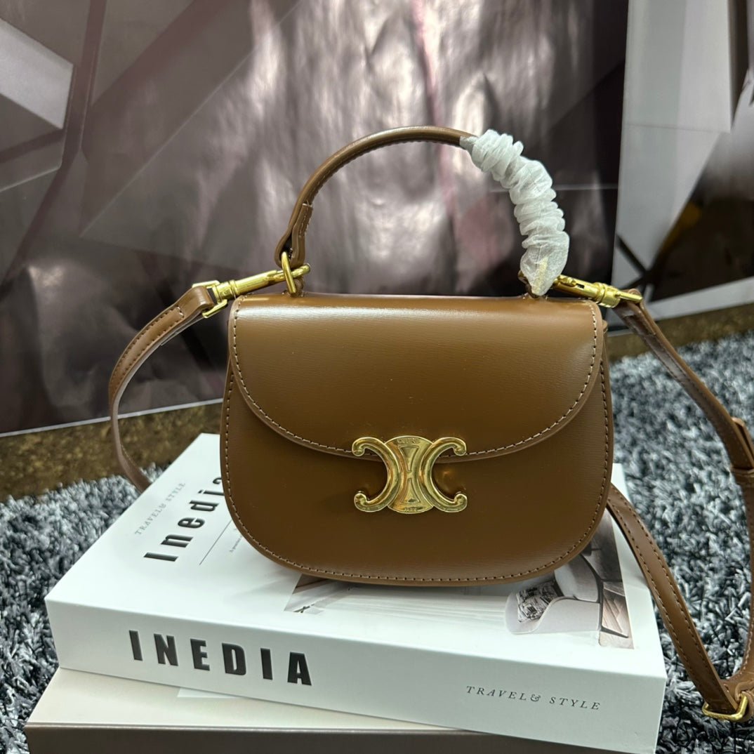 Alternative view of Celine Besace Triomphe 17 Calfskin Bag