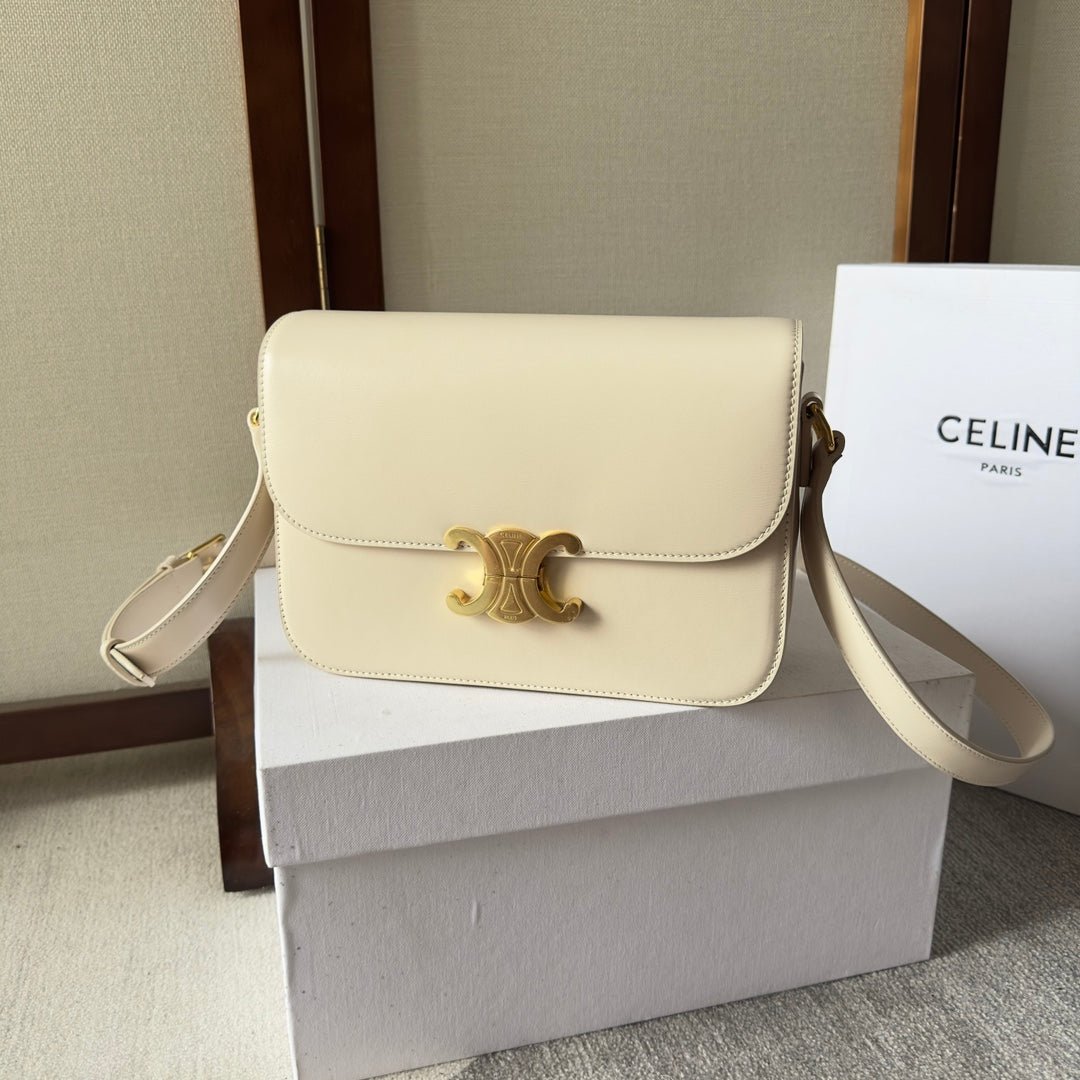 Celine Classique 22 Cream Calfskin Bag