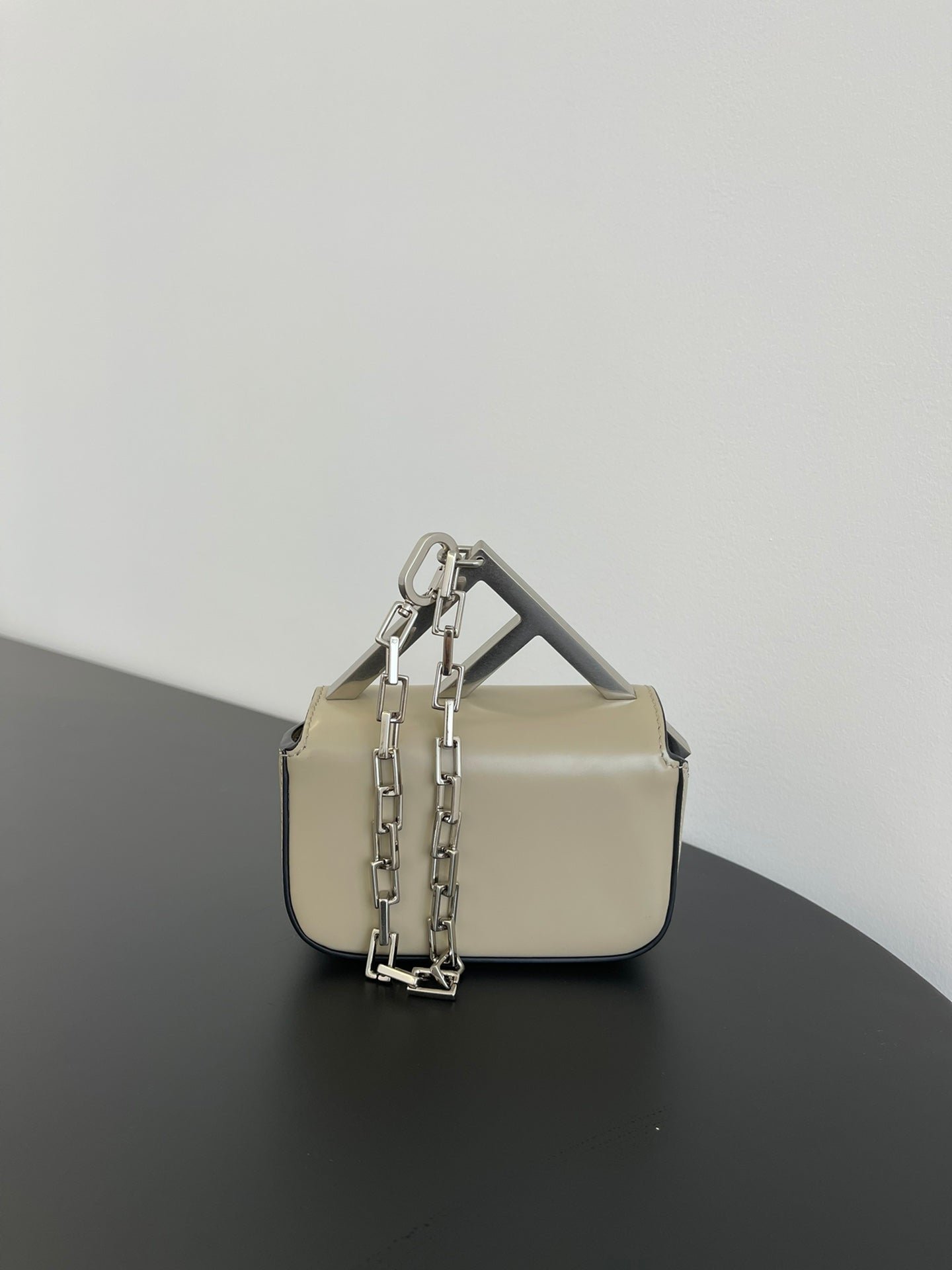 Alternative view of Fendi Mini First Sight 13 Tan Brown Calfskin Silver