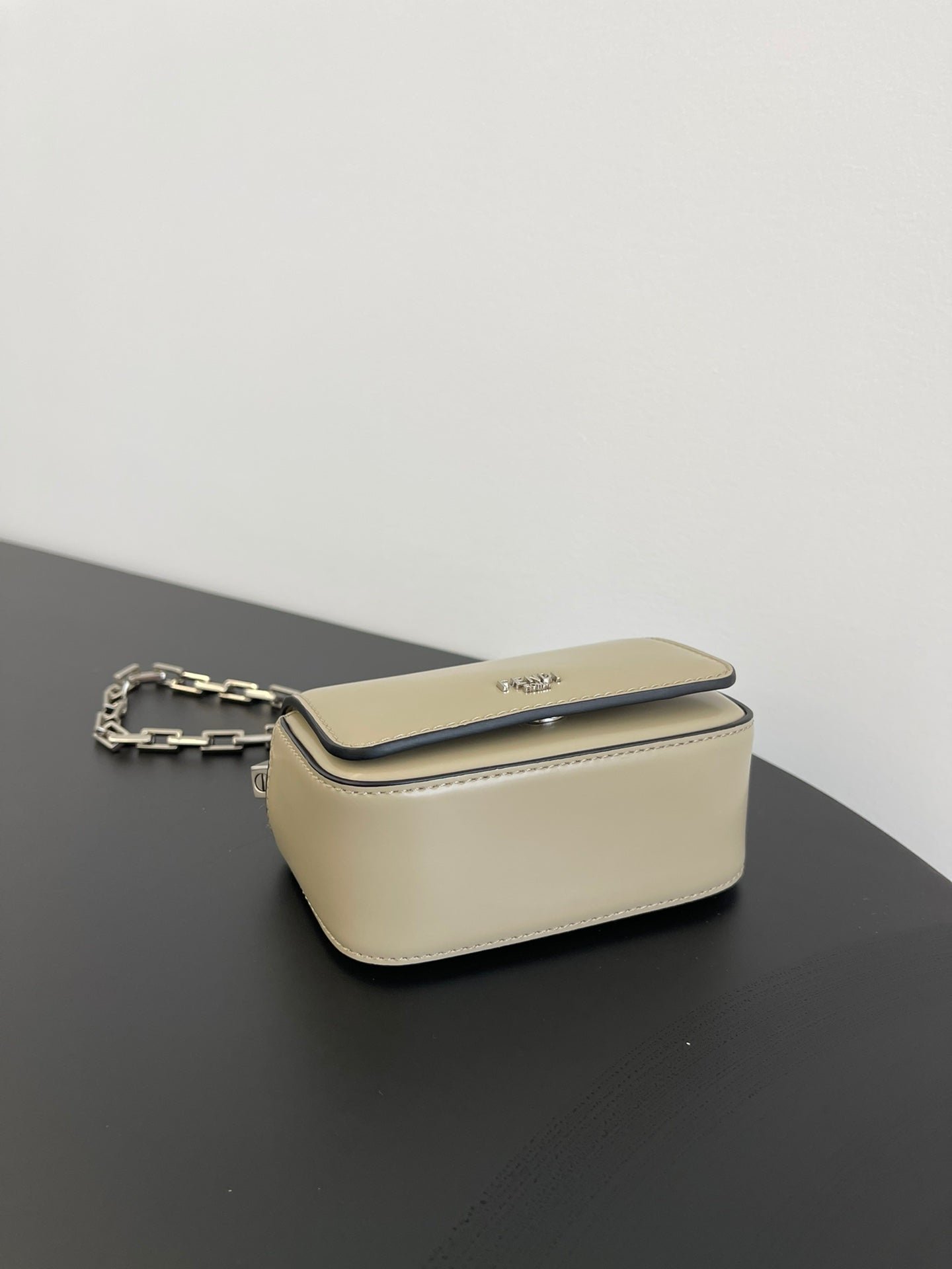 Fendi Mini First Sight 13 Tan Brown Calfskin Silver - Image 7