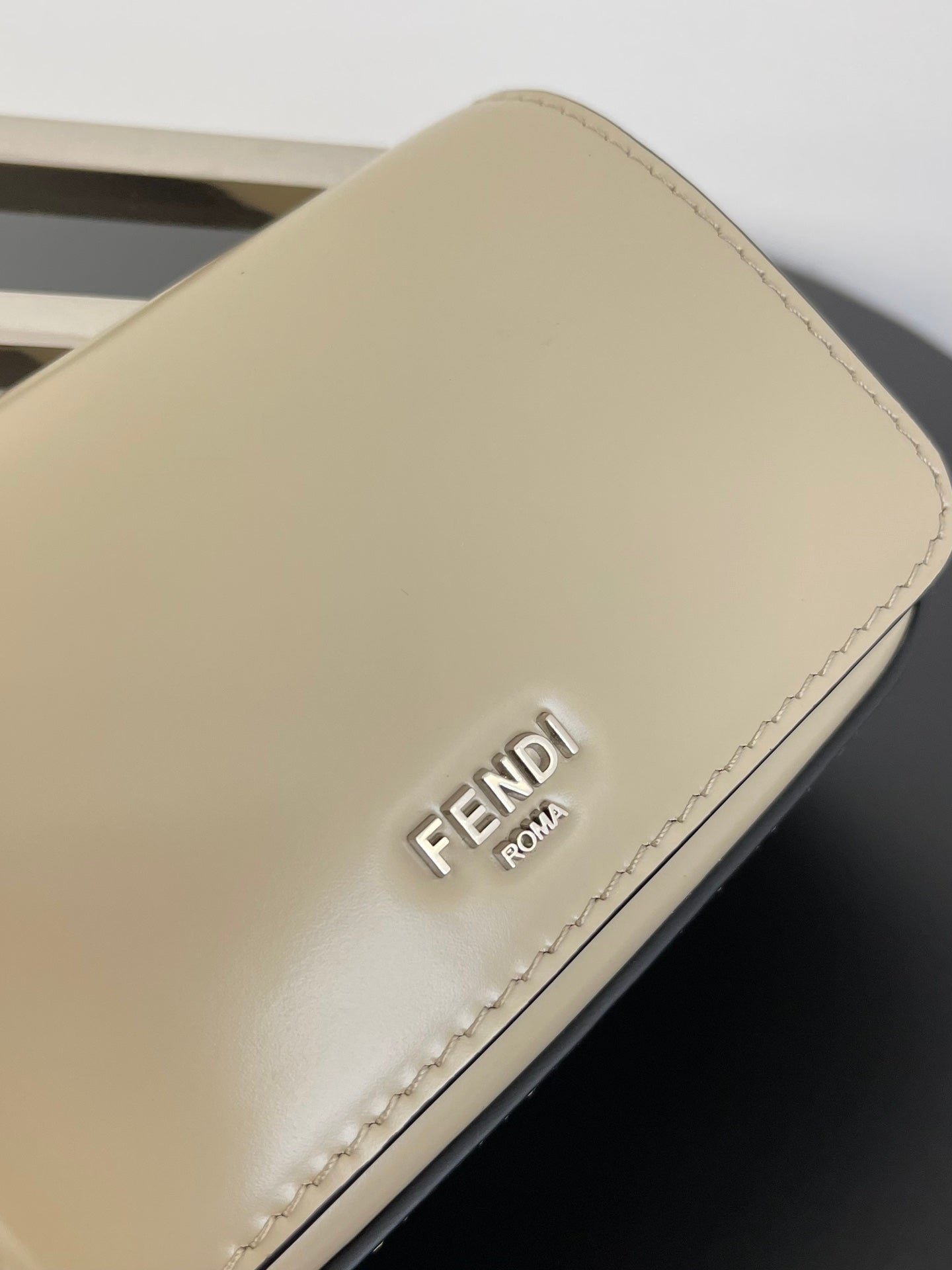 Fendi Mini First Sight 13 Tan Brown Calfskin Silver - Image 4