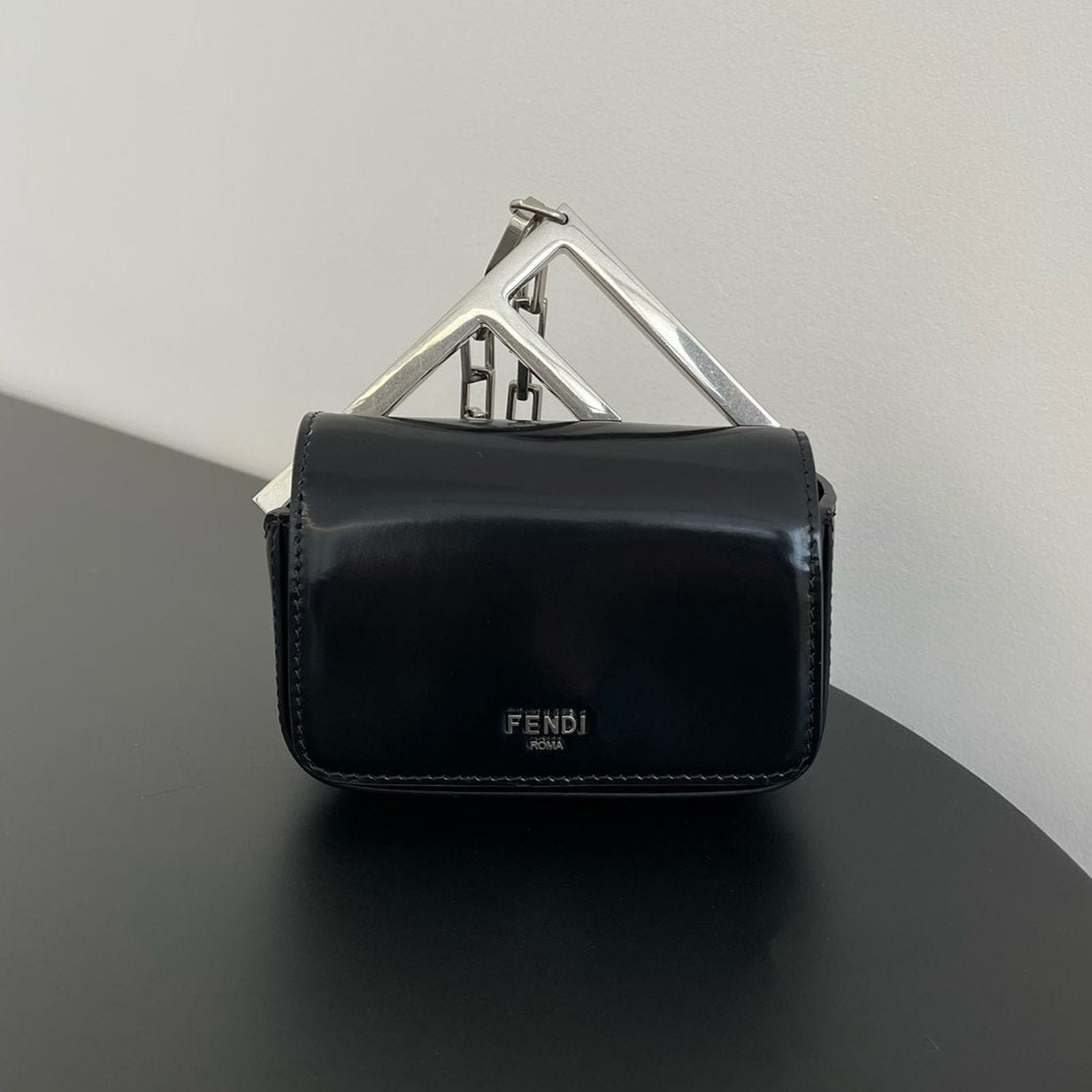 Fendi Mini First Sight 13 Black Calfskin Silver