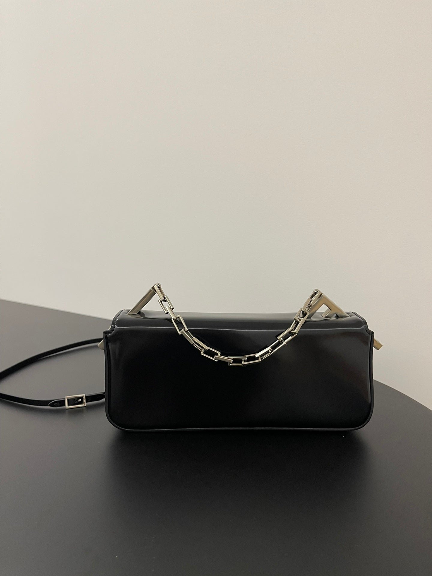 Alternative view of Fendi Mini First Sight 23 Black Calfskin Silver