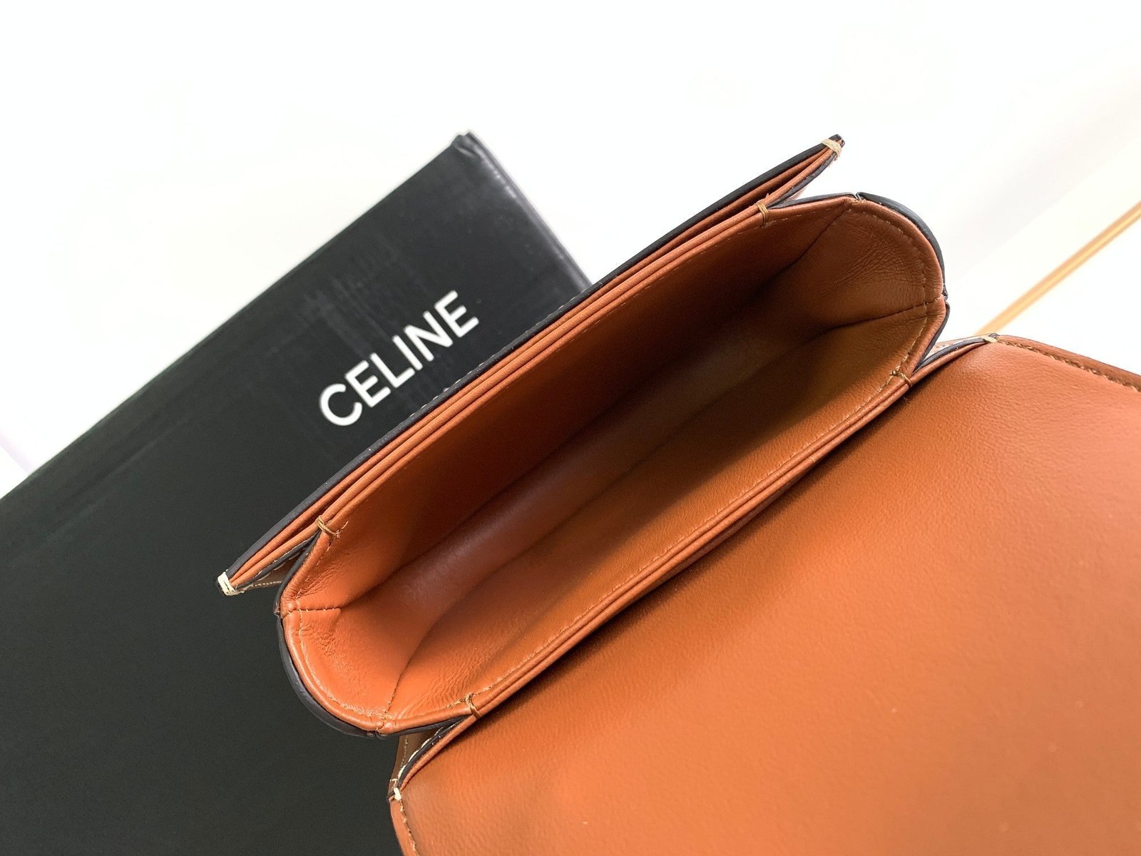 Celine Triomphe Brown Canvas - Image 8