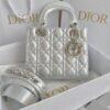 Dior Medium Lady 20 Lambskin Bag Silver