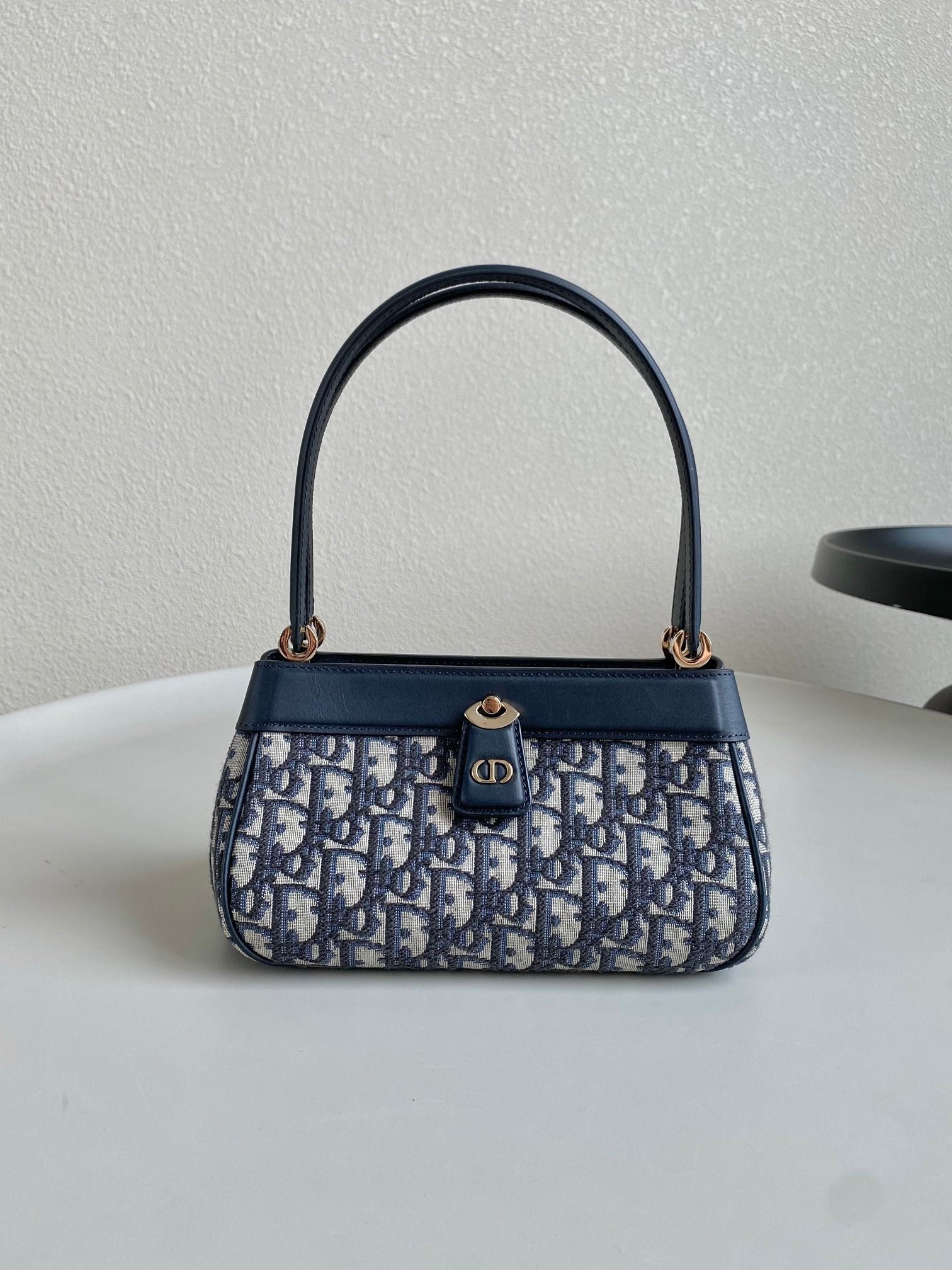 Dior Medium 22 Key Jacquard Handbag Blue - Image 2
