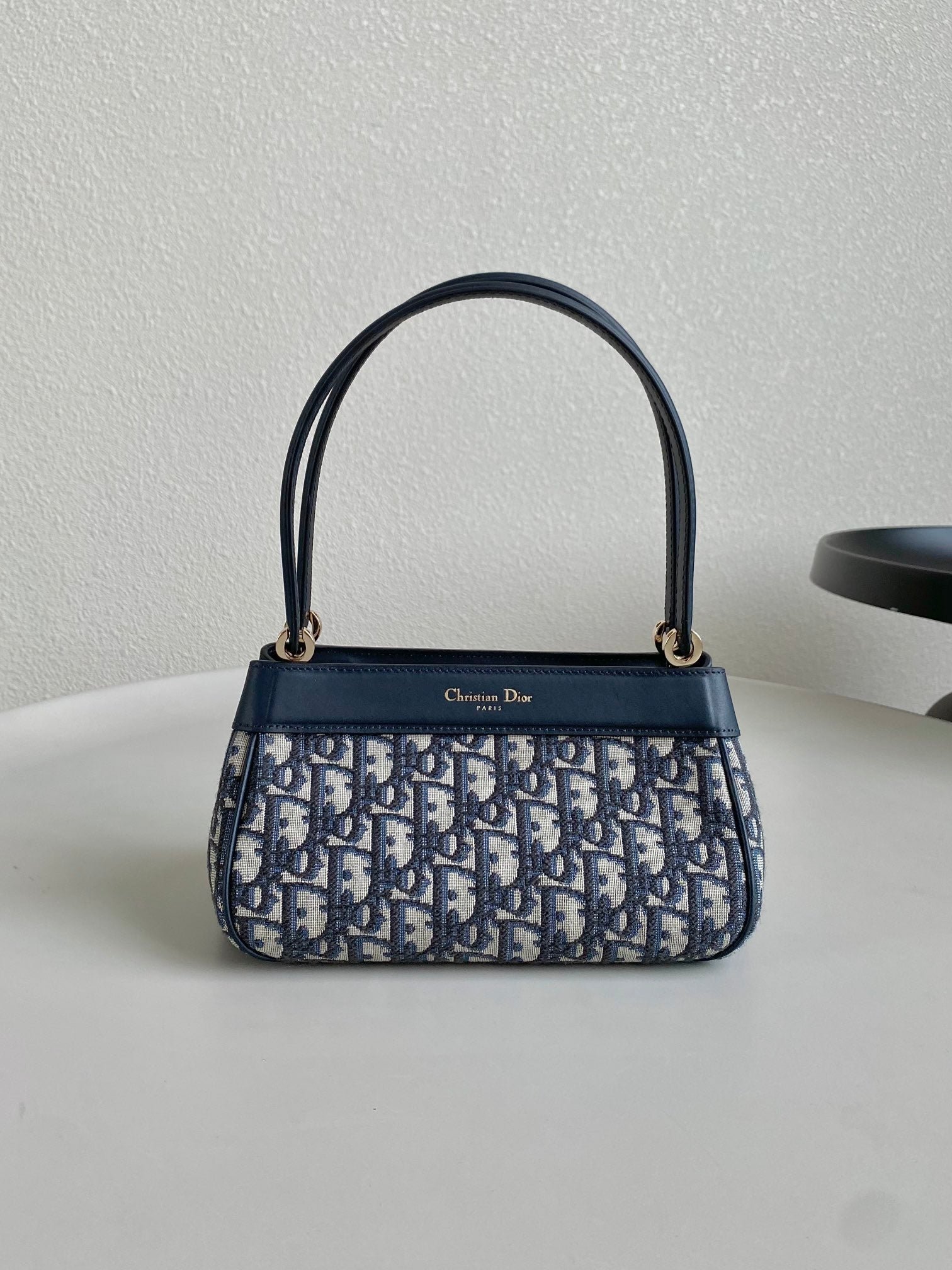 Dior Medium 22 Key Jacquard Handbag Blue - Image 3