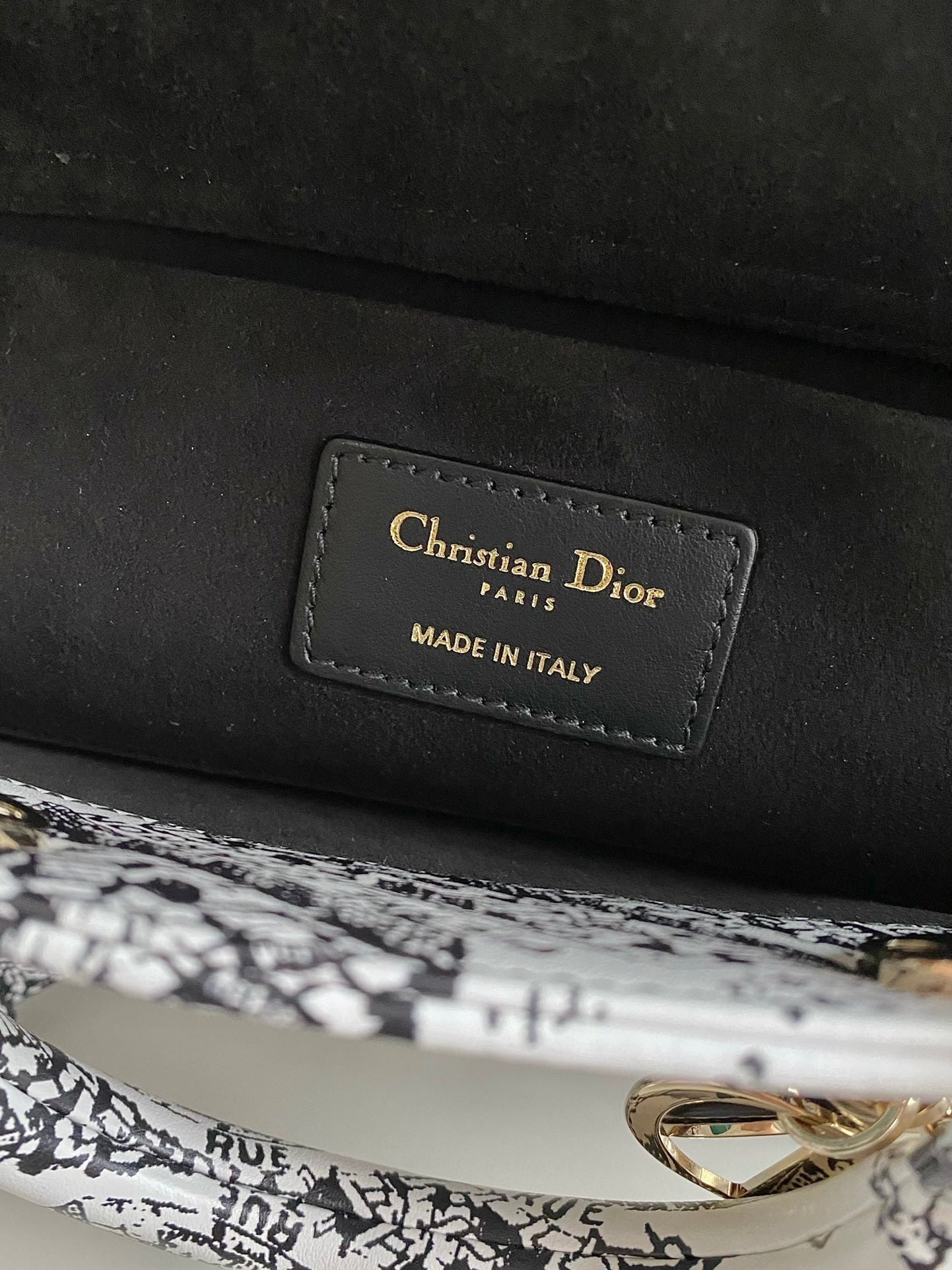 Dior Medium D-Joy 26 Jacquard Bag Blue - Image 8