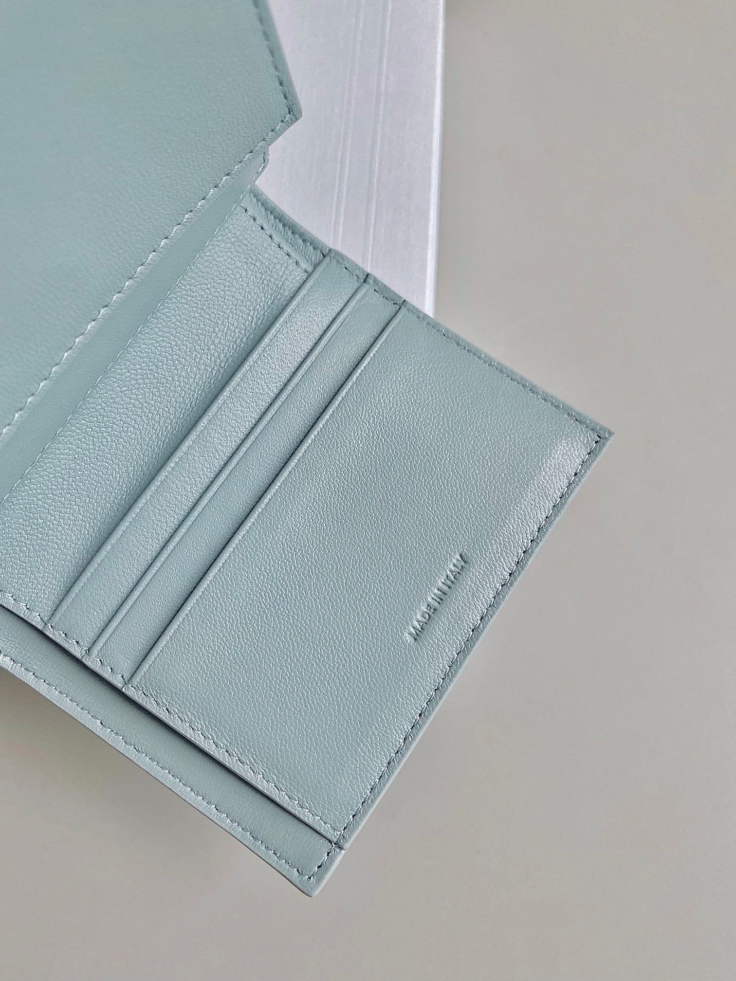CELINE Light Blue Triomphe Wallet - Image 7