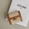 Celine Triomphe Canvas Calfskin Wallet