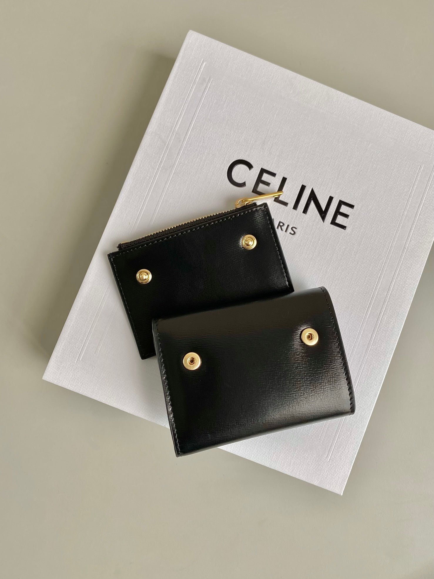 CELINE Light Blue Triomphe Wallet - Image 3