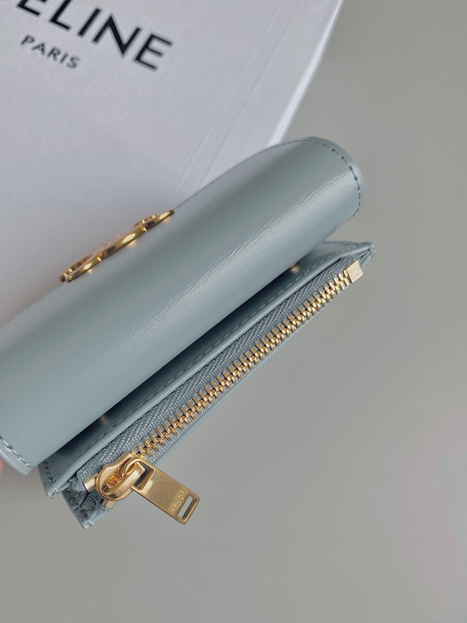 CELINE Pink Triomphe Short Wallet - Image 4
