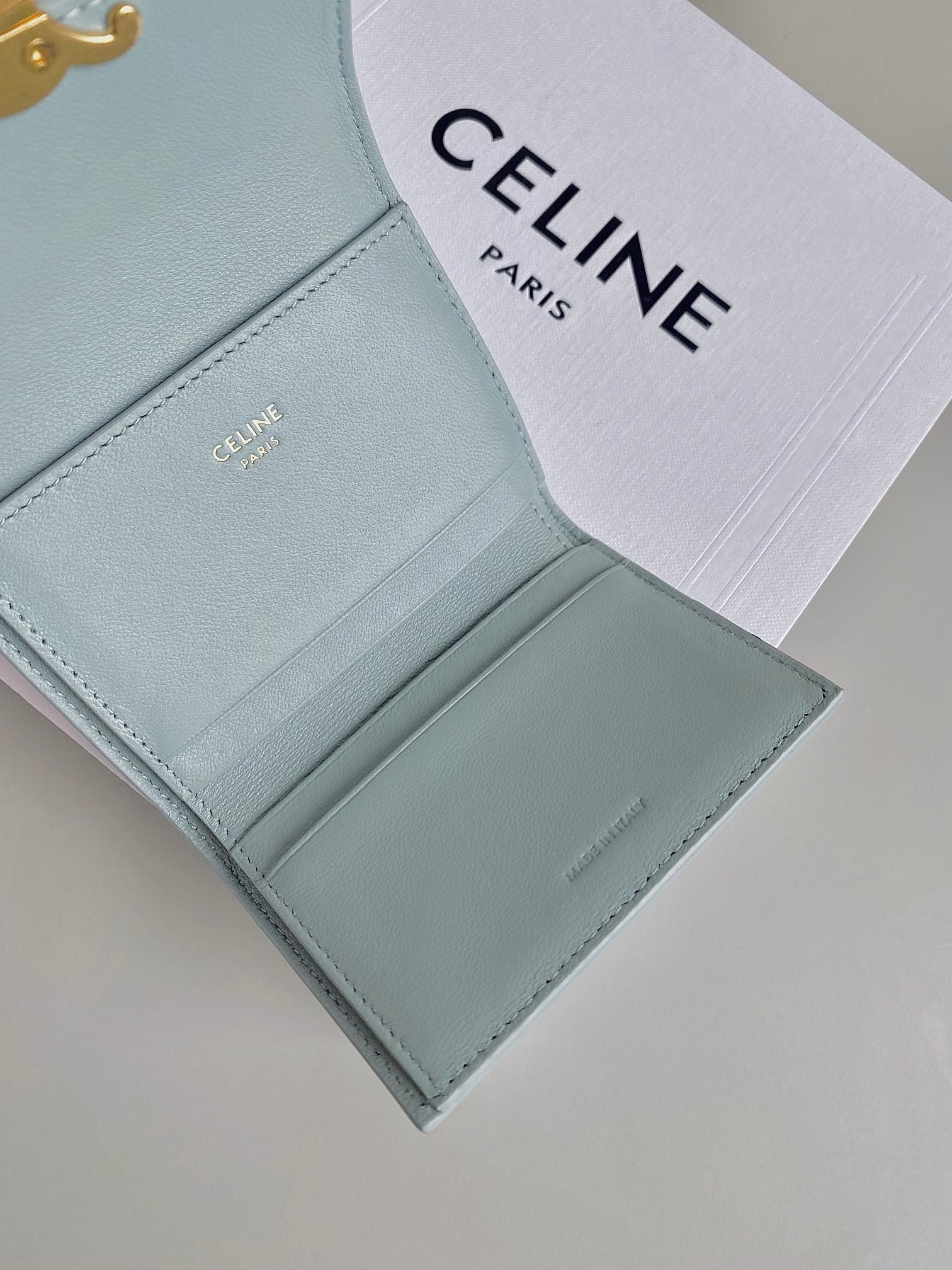 CELINE Pink Triomphe Short Wallet - Image 9