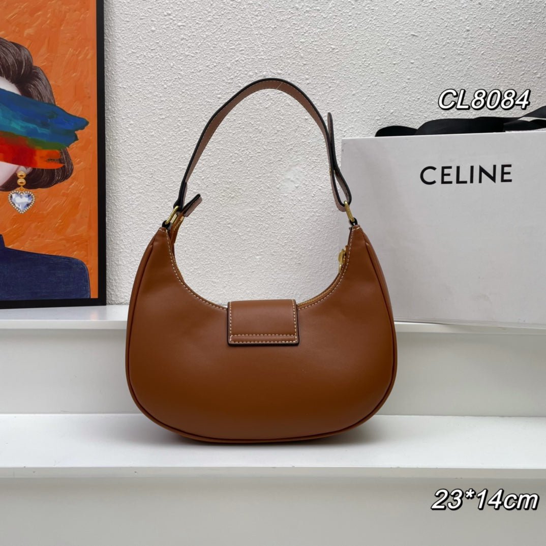 Celine Triomphe 23 Calfskin Hobo Bag - Image 3