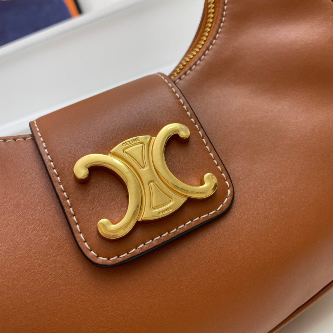 Celine Triomphe 23 Calfskin Hobo Bag - Image 7
