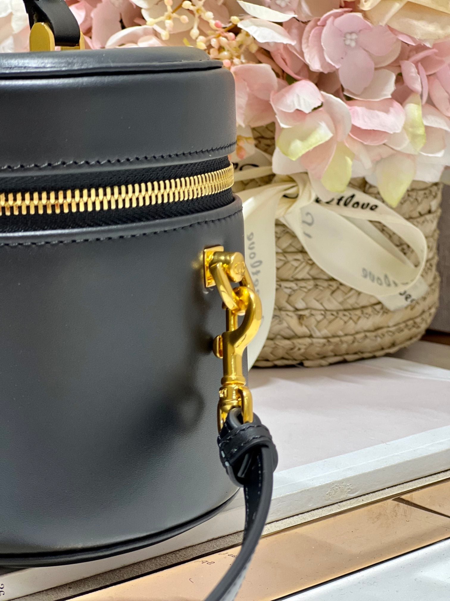 Dior Caro 20 Black Smooth Lambskin Vanity Bag - Image 9
