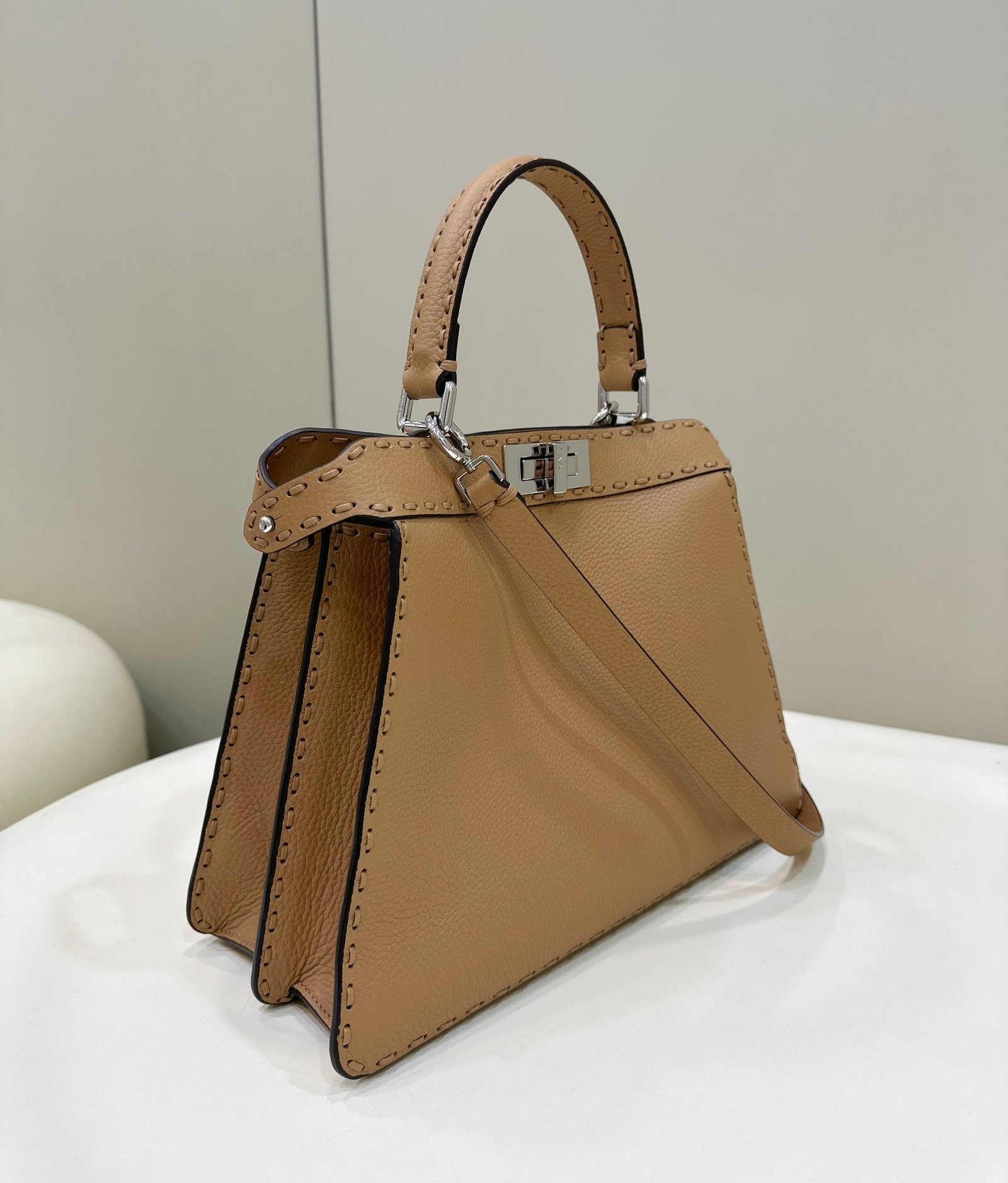 Alternative view of Fendi Peekaboo Iseeu 33cm Cider Brown Calfskin