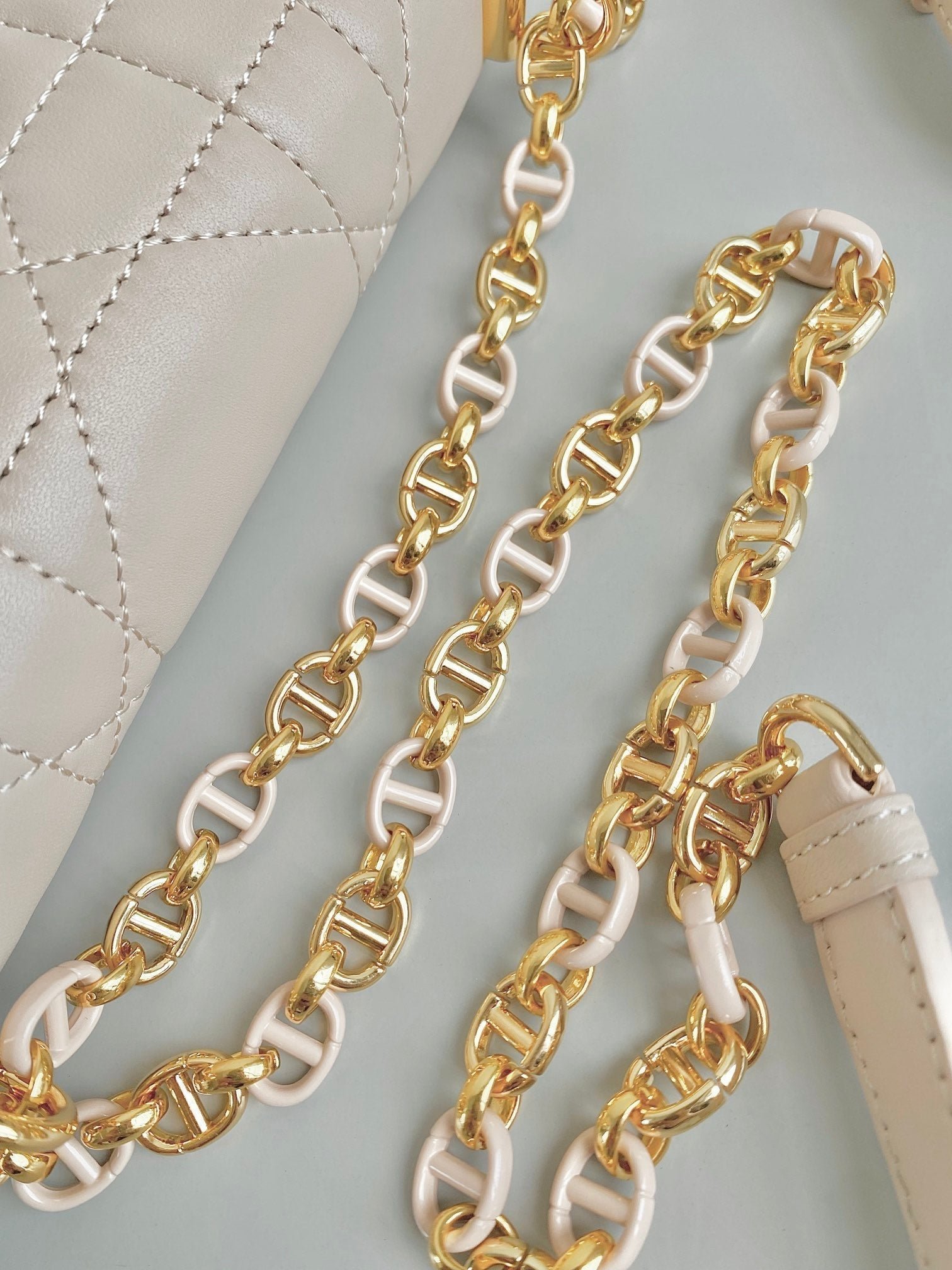 Dior Miss Caro Mini Cream Calfskin Quilted Bag - Image 2