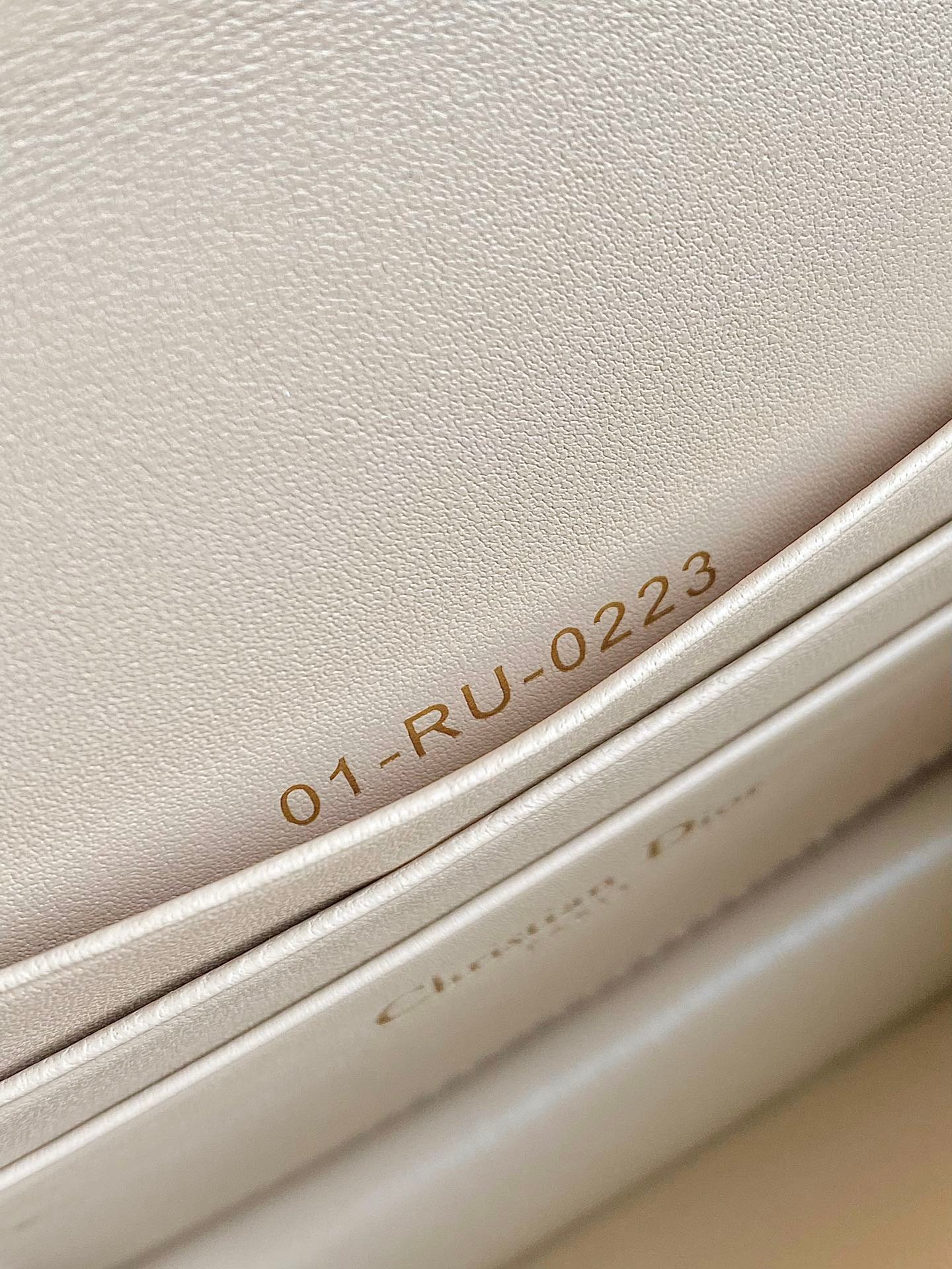 Dior Mini Chain 17 Calfskin Bag Beige - Image 8