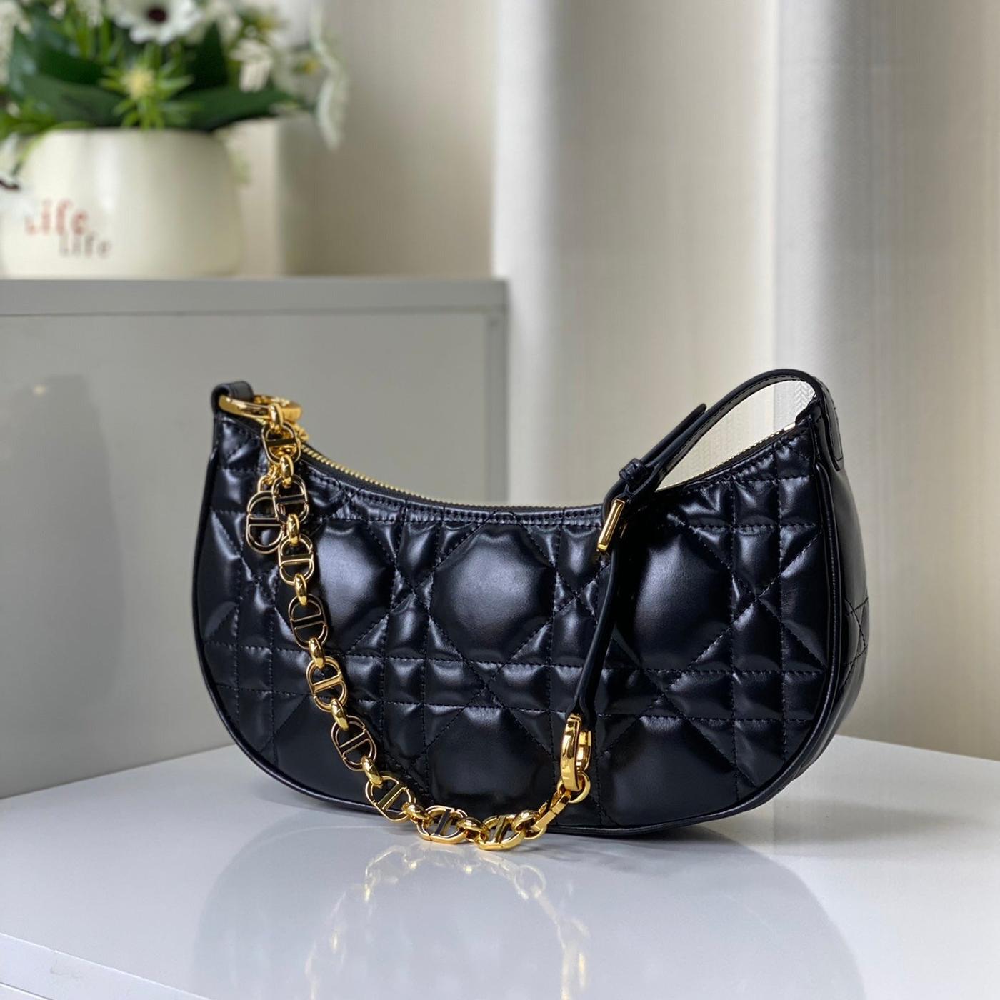 Dior CD Lounge 26 Lambskin Bag Black