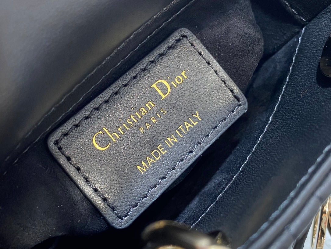 Dior Micro Lady 12cm Black Lambskin Quilted Bag - Image 4