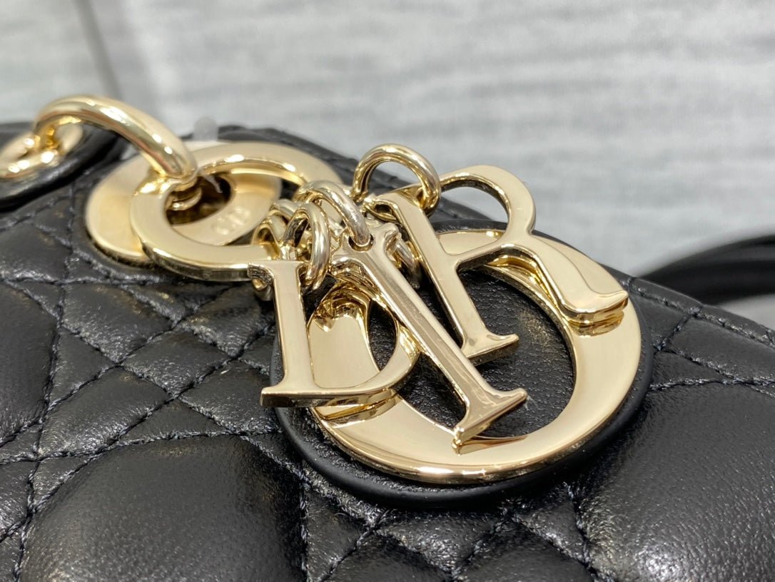 Dior Micro Lady 12cm Black Lambskin Quilted Bag - Image 8
