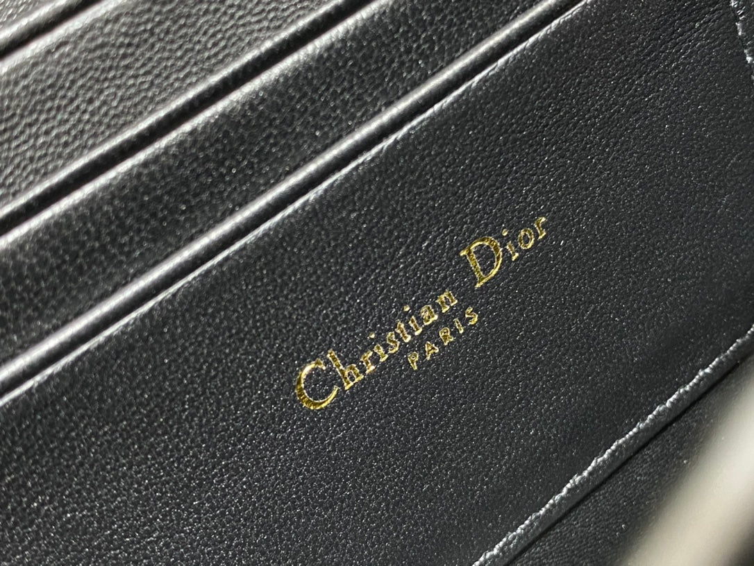 Dior Miss Caro Mini Black Calfskin Quilted Bag - Image 7