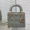 Dior Mini Lady Rock Gray Patent Calfskin Bag