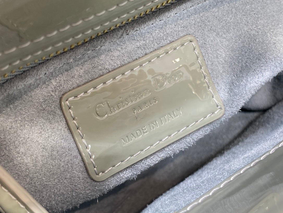 Alternative view of Dior Mini Lady Rock Gray Patent Calfskin Bag