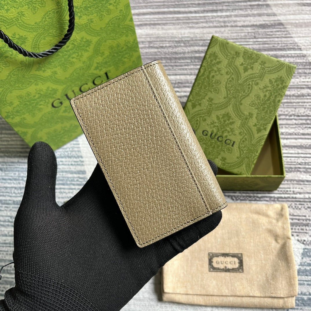Alternative view of GUCCI MARMONT 12 LONG WALLET IN MOCHA BROWN CALFSKIN