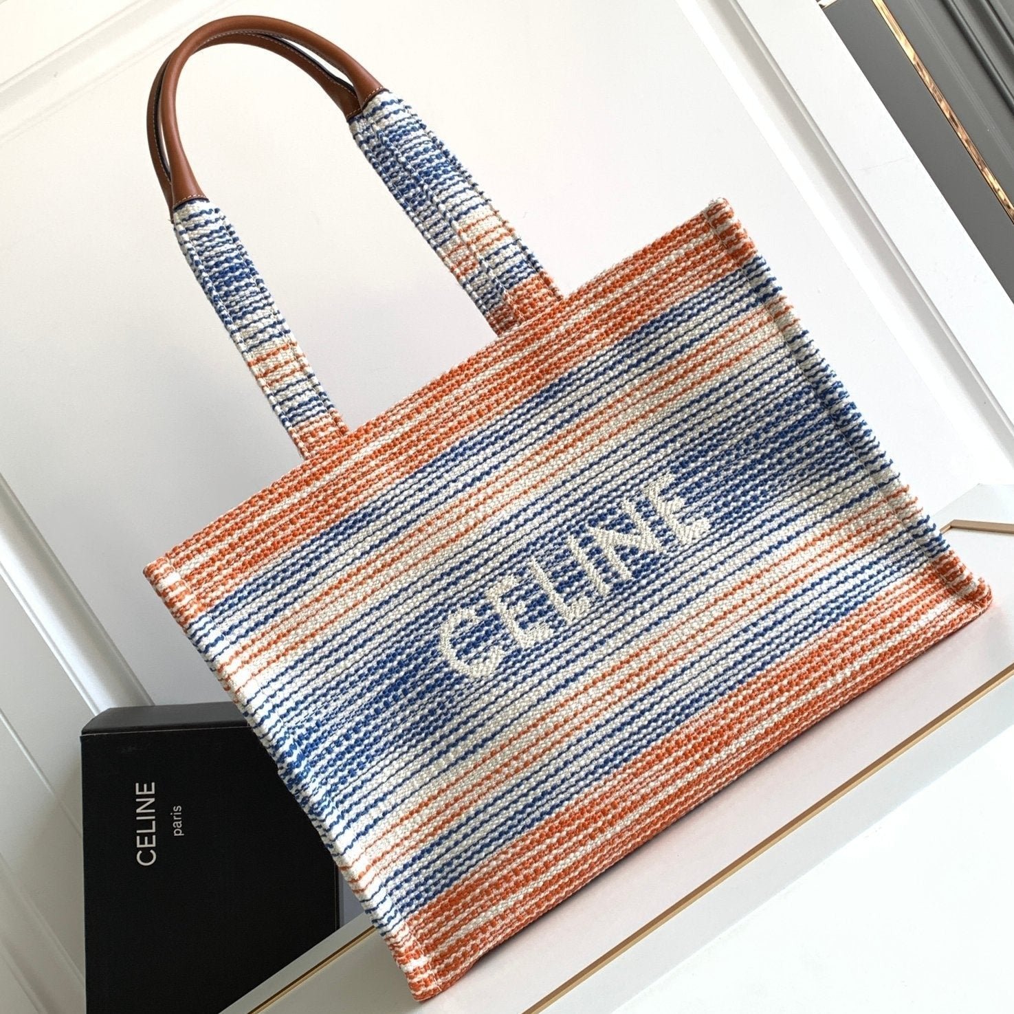 Celine Cabas Thais 41 Rainbow Tote