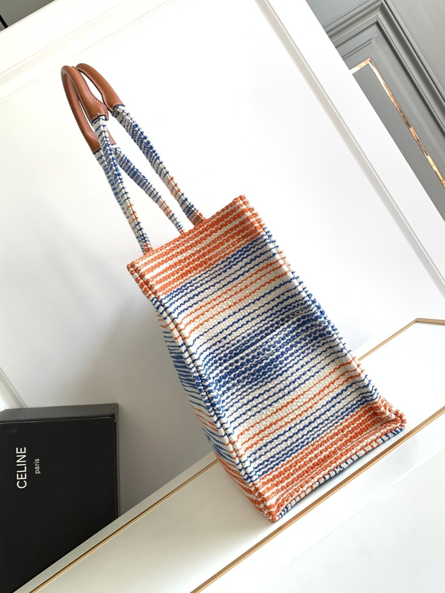 Alternative view of Celine Thais 41 Rainbow Fabric Tote