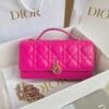 Dior Micro Lady 12 Lambskin Bag Hot Pink