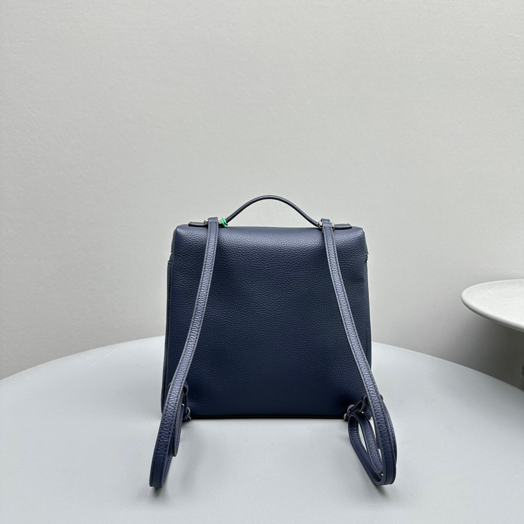 Loro Piana Extra Pocket Backpack 23 Navy - Image 3