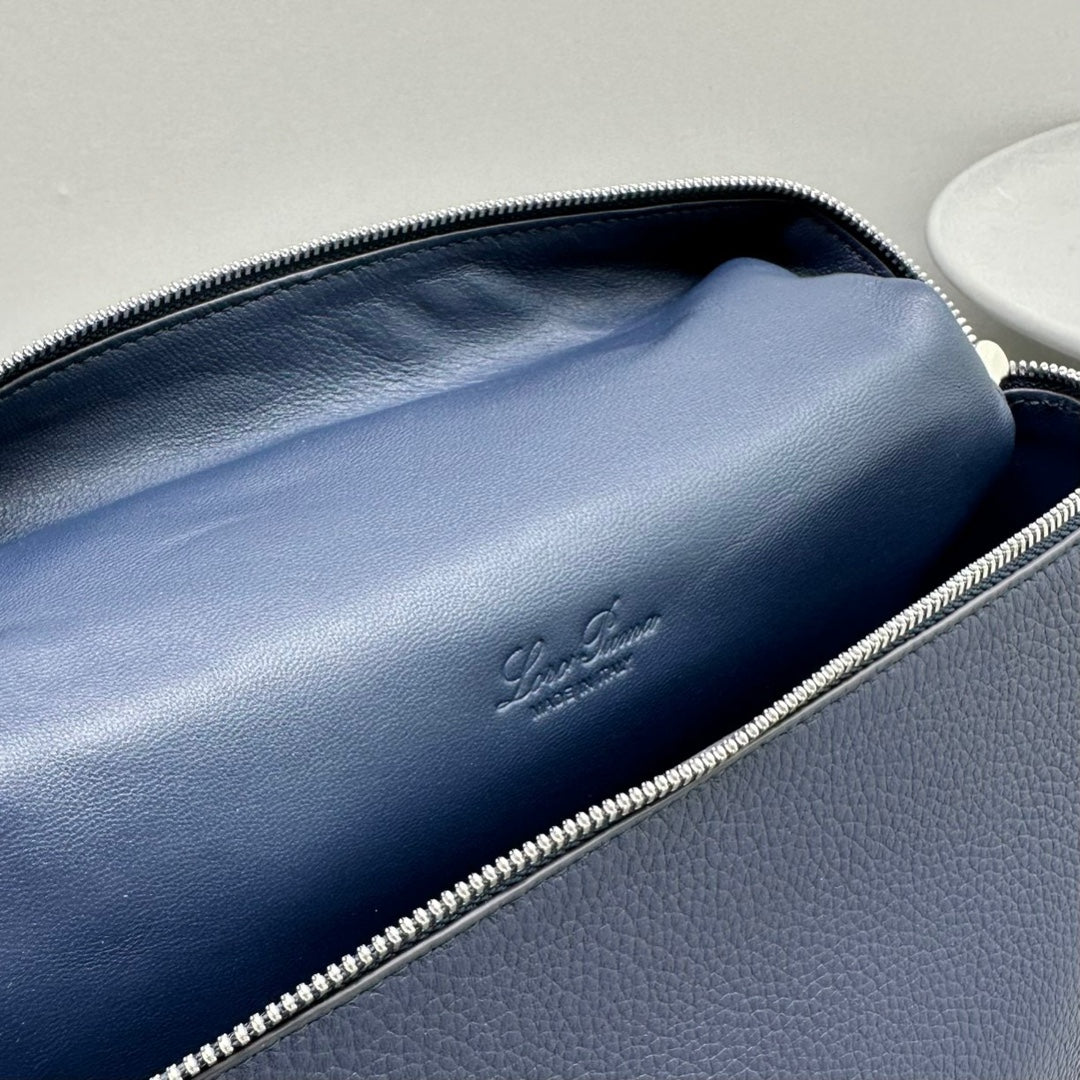 Loro Piana Extra Pocket Backpack 23 Navy - Image 8
