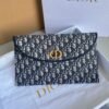 Dior 30 Montaigne Blue Oblique Jacquard Clutch Bag