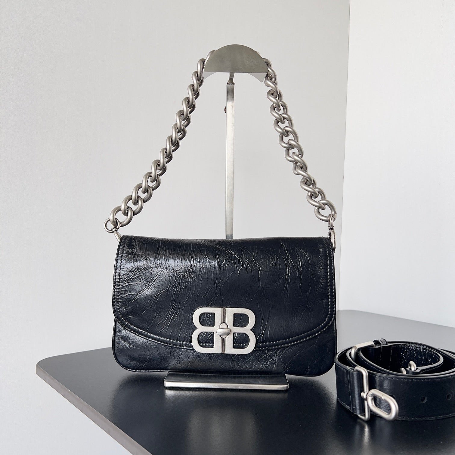Balenciaga BB Soft Flap Peach Calfskin 25