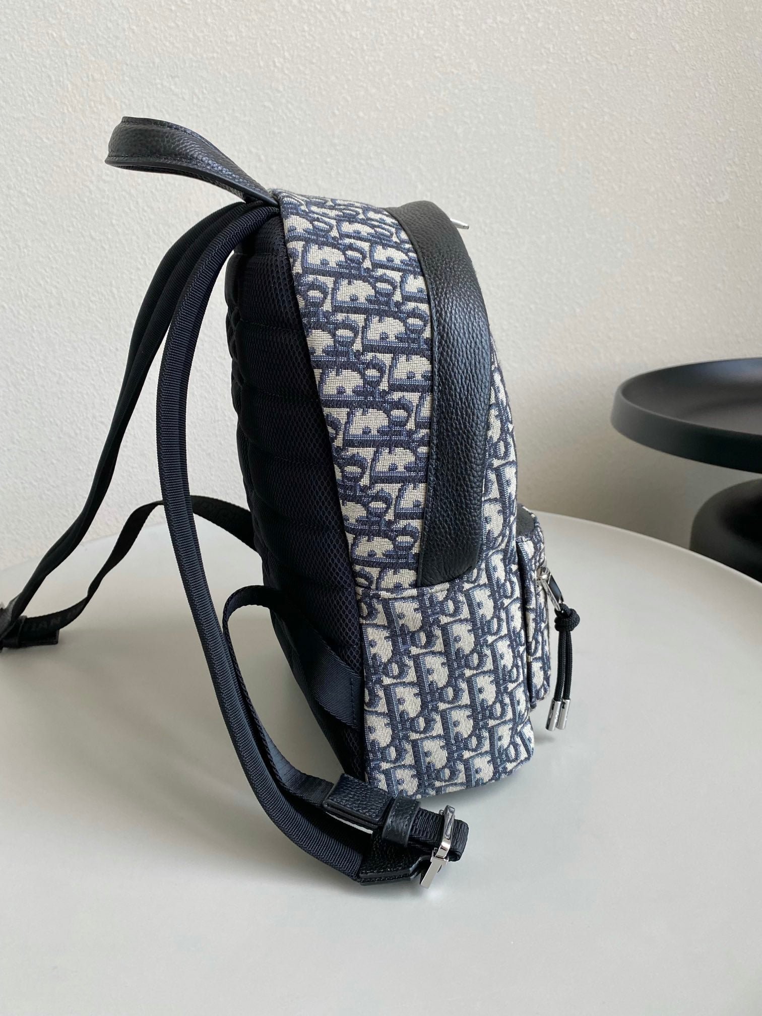Alternative view of Dior Small Backpack 32 Blue Oblique Jacquard Daypack